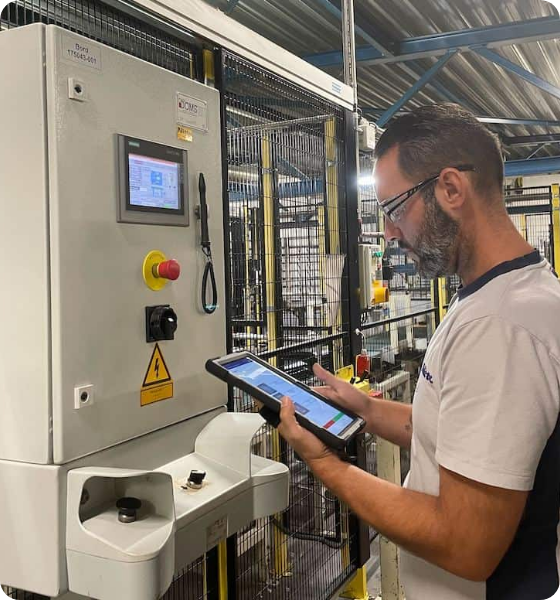 Control técnico en planta industrial